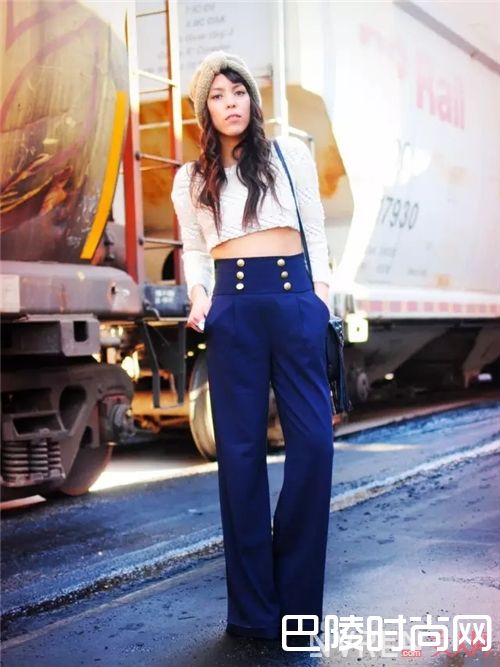 高腰水手裤怎么穿_春末夏初 是时候穿上高腰款单品显美腿了