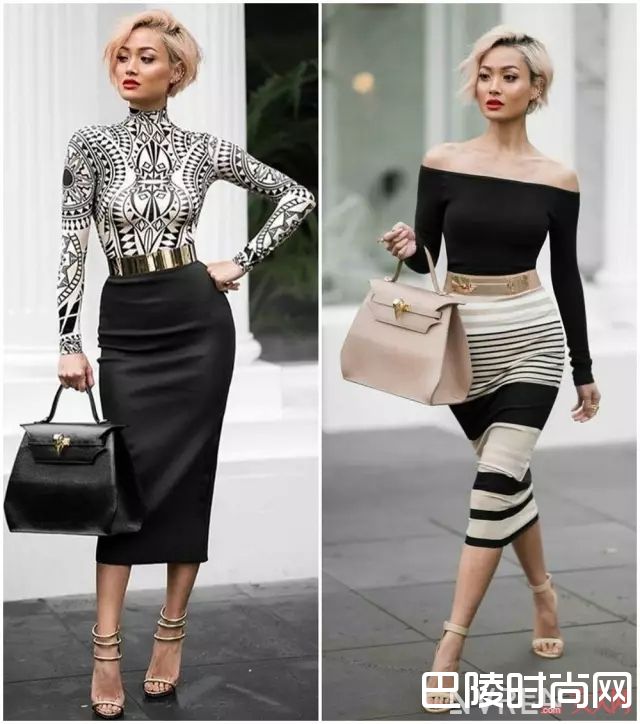 半身裙的颜色搭配_半身裙的上面穿什么，照搬就能穿出高分