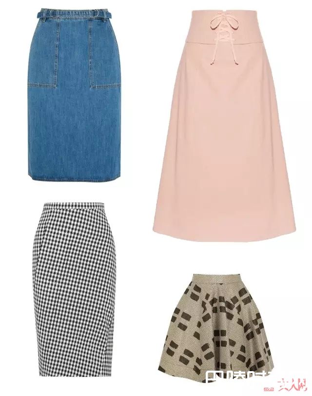 基本款半裙种类_半身裙的上面穿什么，照搬就能穿出高分