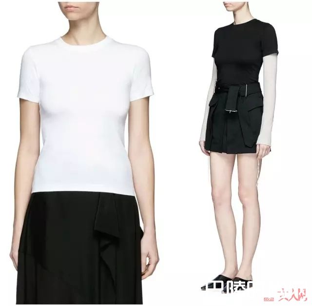 T恤配半裙_半身裙的上面穿什么，照搬就能穿出高分