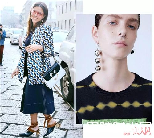 球形耳坠怎么戴_时髦又瘦脸 今年最火的3款耳环正在向你招手