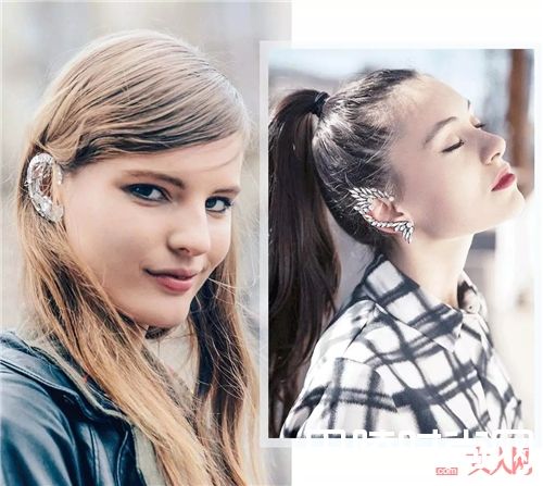 夸张耳夹怎么戴_时髦又瘦脸 今年最火的3款耳环正在向你招手