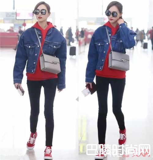 Oversized牛仔外套是王道_经典牛仔穿出新花样 看看她们都是怎么做的