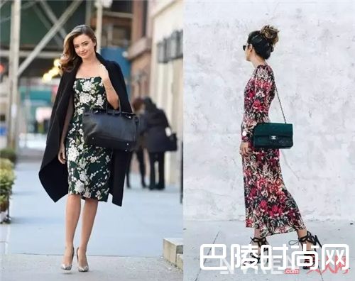 印花裙如何搭配_时髦得好文艺 这些经典款裙子就该这样搭！