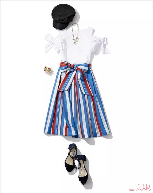 流行鲜艳的条纹_看这些模特明星，一秒Get今年岛国四大流行热点！