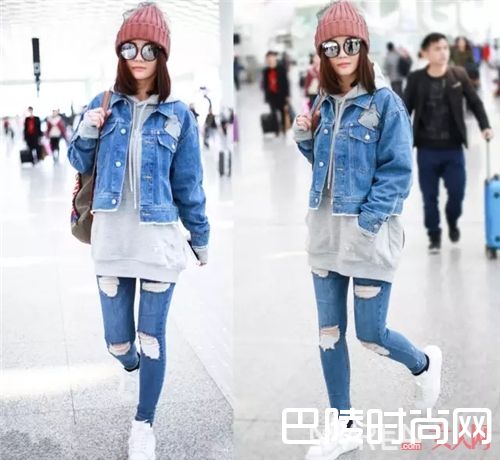 要穿就穿全套_经典牛仔穿出新花样 看看她们都是怎么做的