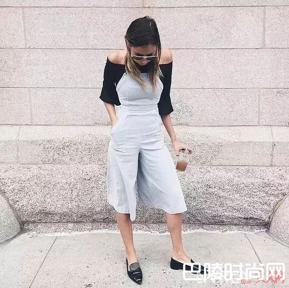 阔腿裤+黑色平底鞋_入一款万能鞋，你的所有美美春装都和它绝配！