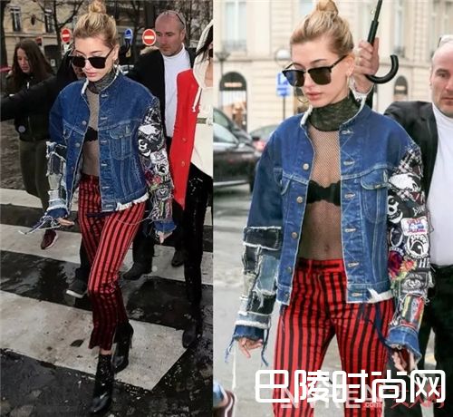 Oversized牛仔外套是王道_经典牛仔穿出新花样 看看她们都是怎么做的