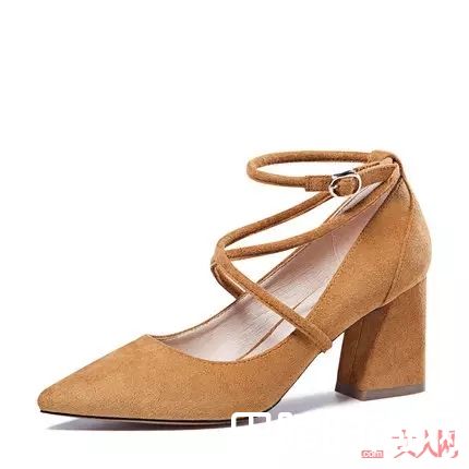绑带粗跟鞋推荐_这20双适合上班穿的高跟鞋，时髦又不累脚！