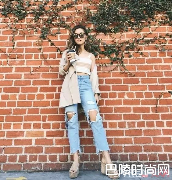 高腰显腿长_学会这6招，身高155也能穿出大长腿