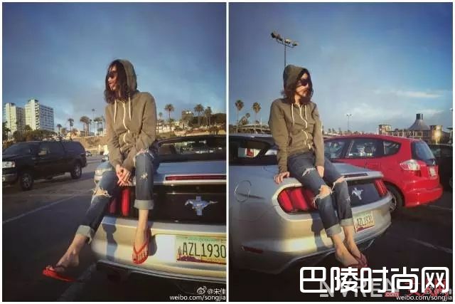 连帽衫配破洞牛仔裤_要舒适也要时尚?这个春天穿连帽衫就对了!