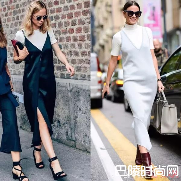 通勤吊带裙怎么搭_没条吊带裙怎么过夏天,slip dress在各种场合都百搭
