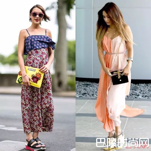 度假风吊带裙推荐_没条吊带裙怎么过夏天，slip dress在各种场合都百搭