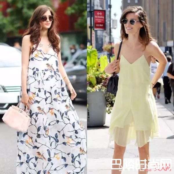 度假风吊带裙推荐_没条吊带裙怎么过夏天，slip dress在各种场合都百搭