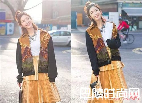 黑白服饰+金色百褶裙搭配好吗_不出错的黑白金法则服饰搭配 色彩搭配好决定你的女王气质