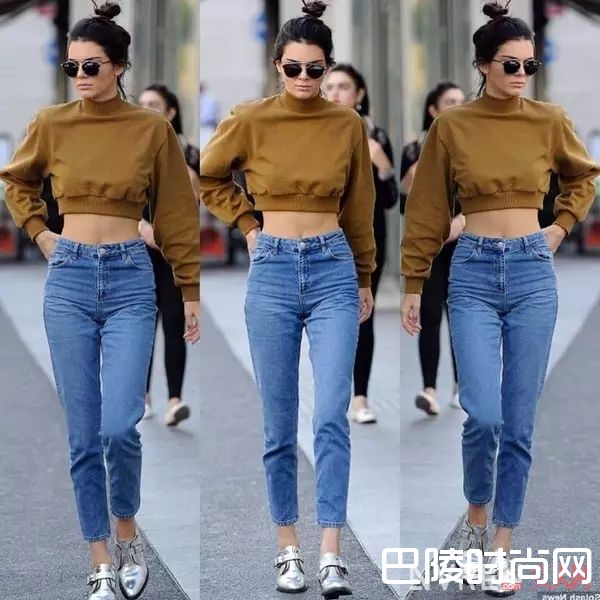 超高腰的“老妈裤”如何搭配_腿粗妹子的福音 今年流行的牛仔裤完美遮挡你的小粗腿