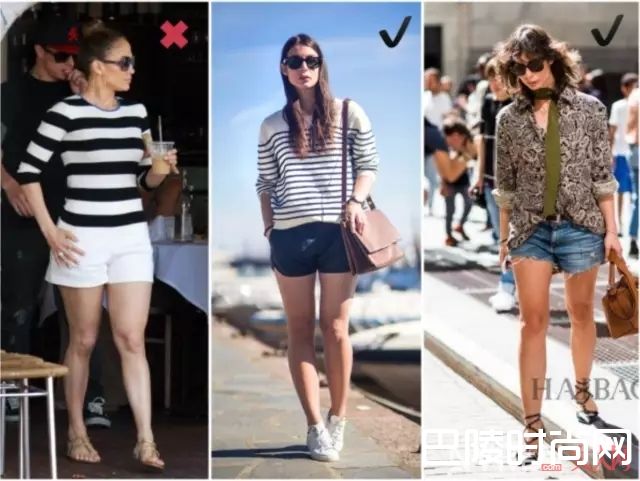 胯宽该穿什么短裤_10个显瘦穿搭术，胯宽姑娘也能穿出纤细身材！