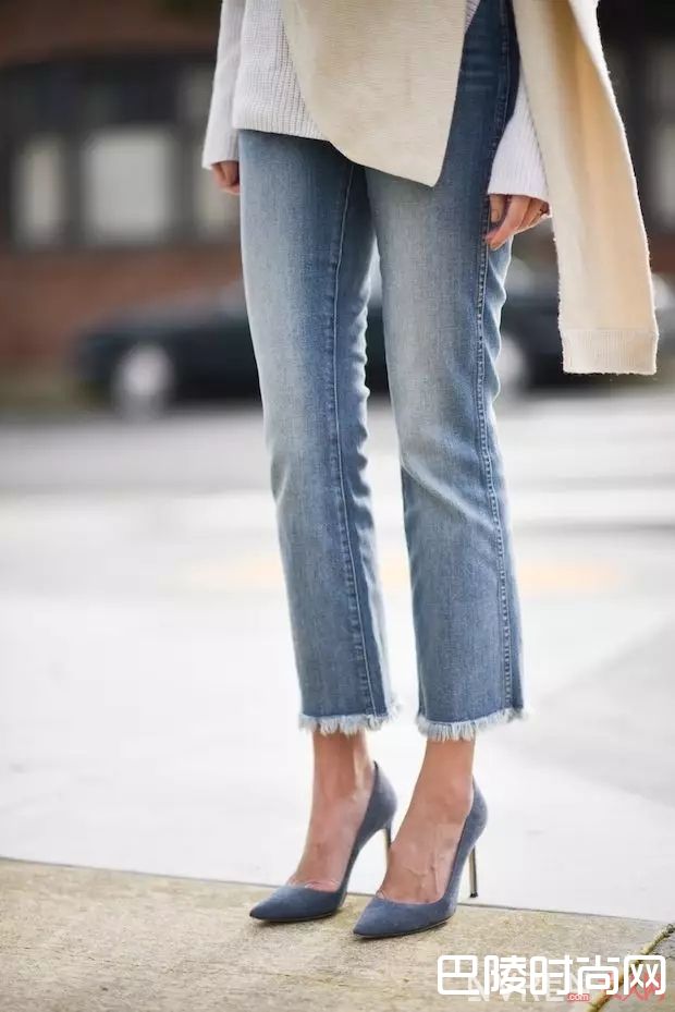 磨边微喇和磨边阔腿裤_据说这是“最时髦”的牛仔裤，今天我们就来破解一下