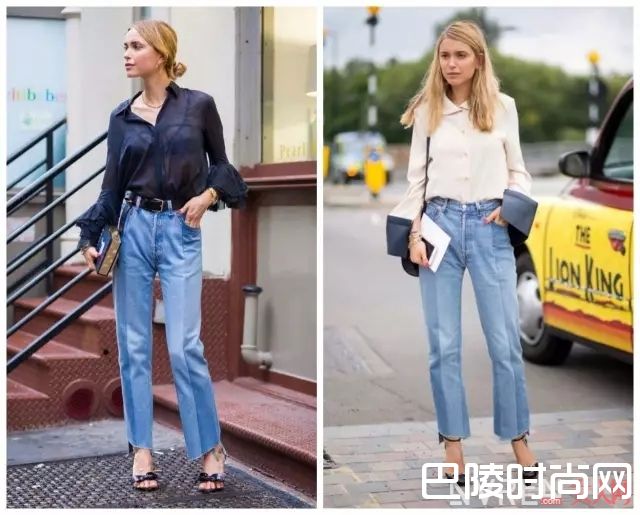 磨边牛仔裤如何搭配_据说这是“最时髦”的牛仔裤，今天我就来破解一下