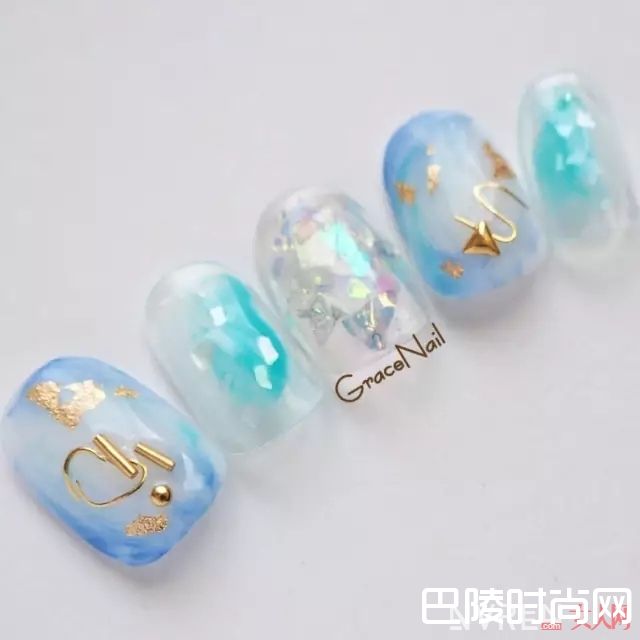 梦幻少女风格美甲_没有美甲的夏天是不完整的 近百款流行美甲推荐