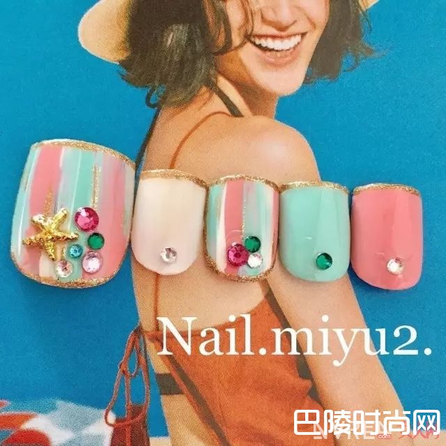 海洋风美甲推荐_没有美甲的夏天是不完整的 近百款流行美甲推荐
