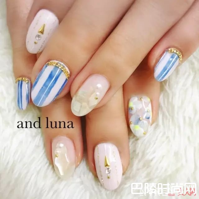 梦幻少女风格美甲_没有美甲的夏天是不完整的 近百款流行美甲推荐