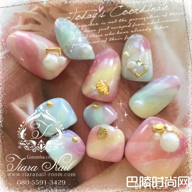 海洋风美甲推荐_没有美甲的夏天是不完整的 近百款流行美甲推荐