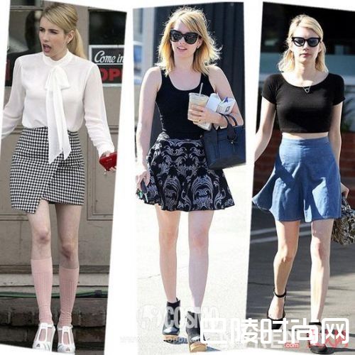 T恤＋A字短裙搭配可以减龄吗_2017年春夏最潮搭：T恤＋裙子潮流搭配法