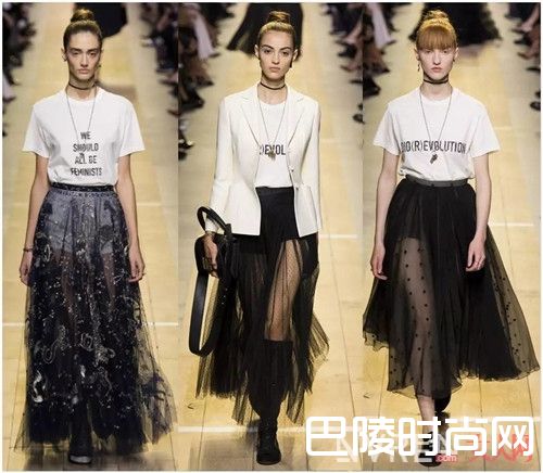 2017年最火搭配是T恤+仙女纱裙吗_2017年春夏最潮搭:T恤+裙子潮流搭配法