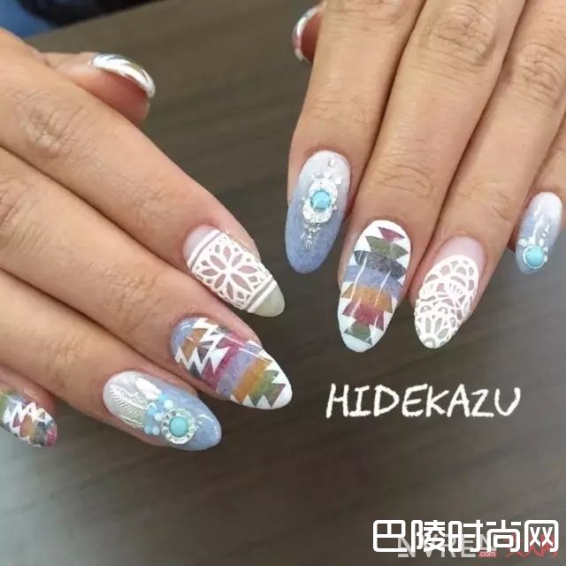 波西米亚风美甲推荐_没有美甲的夏天是不完整的 近百款流行美甲推荐