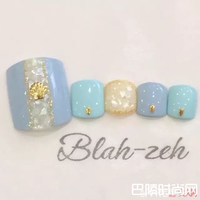 海洋风美甲推荐_没有美甲的夏天是不完整的 近百款流行美甲推荐