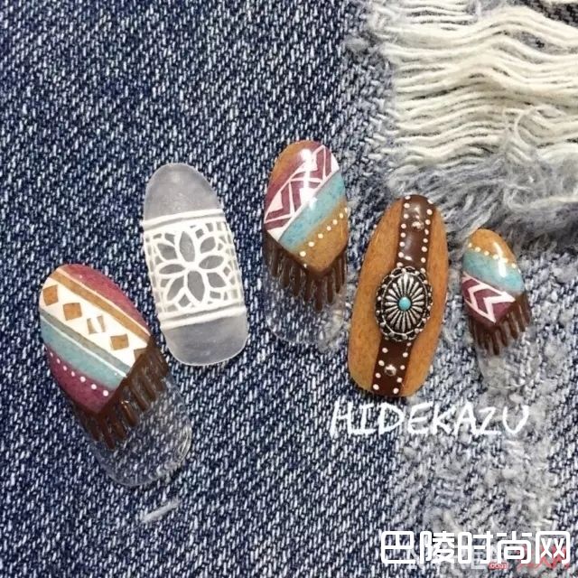 波西米亚风美甲推荐_没有美甲的夏天是不完整的 近百款流行美甲推荐