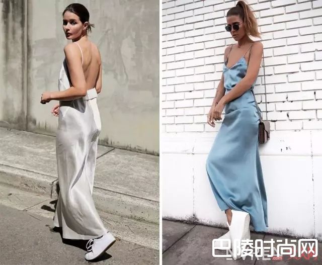 睡衣风和运动鞋_运动鞋搭这几条裙子，就能让你的夏天美得不像话