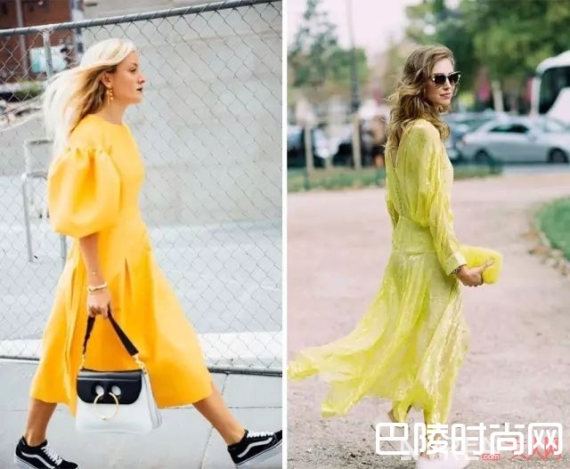 明艳亮色的夏季裙装_运动鞋搭这几条裙子,就能让你的夏天美得不像话