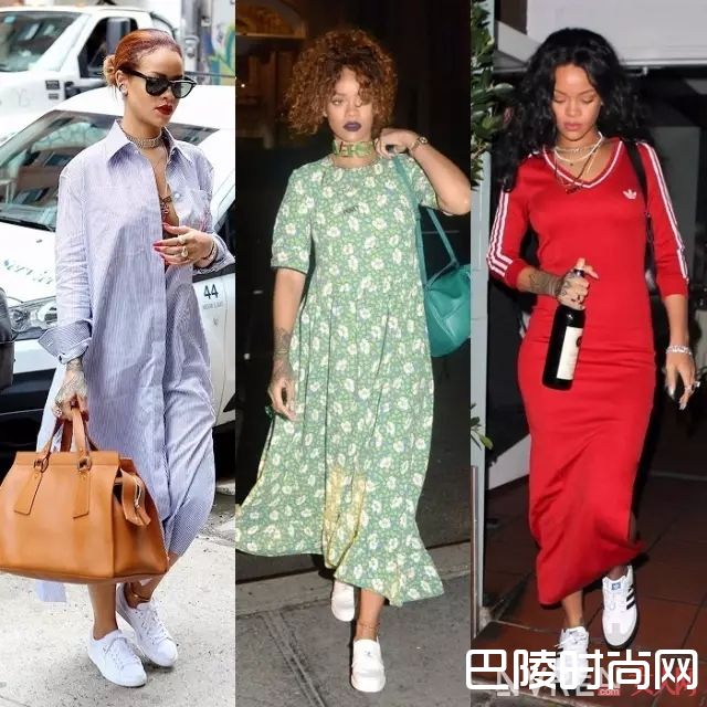 秀场上的运动鞋和裙子组合_运动鞋搭这几条裙子,就能让你的夏天美得不像话