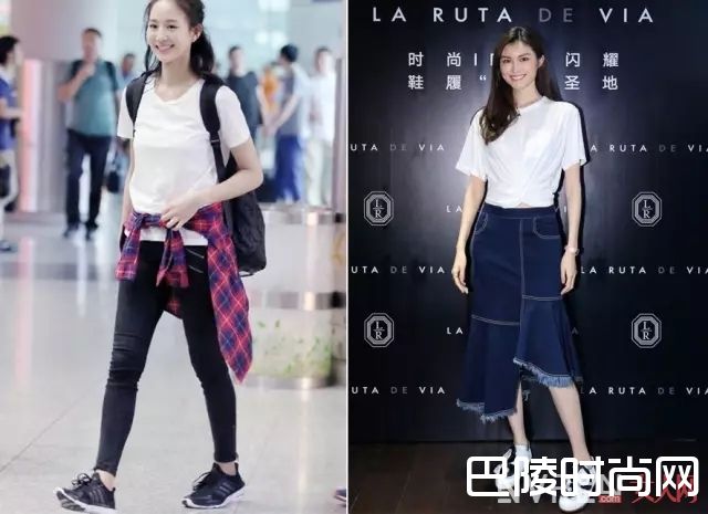白T牛仔运动鞋_最吸引直男的穿衣公式 女生这么穿他们觉得超美