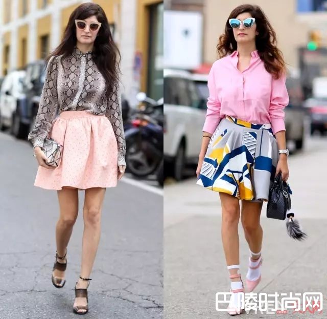 复古衬衫的搭配_夏季迷人“半裙+衬衫” 一秒打破沉闷OL装！
