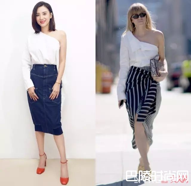 衬衫的时髦穿法搭配_夏季迷人“半裙+衬衫” 一秒打破沉闷OL装！