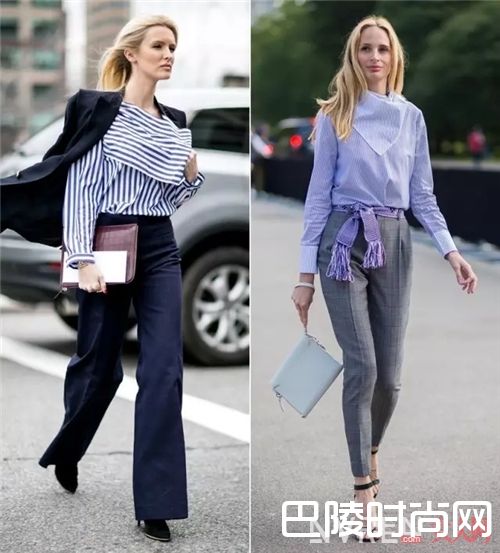 蓝白条纹衬衫如何搭配？_衬衫的穿法那么多 想要美出新花样就选这三种