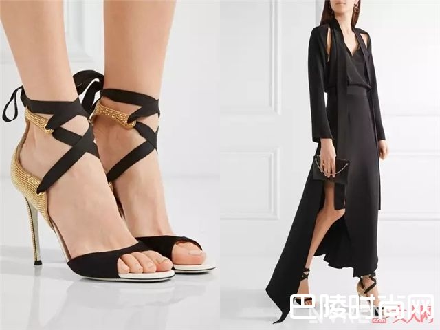 RENE CAOVILLA水钻绑带鞋_这些才是今年最流行的高跟鞋 腿长又显瘦