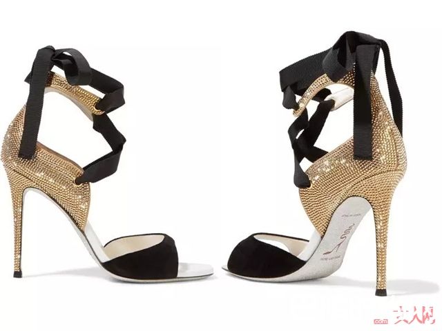 RENE CAOVILLA水钻绑带鞋_这些才是今年最流行的高跟鞋 腿长又显瘦