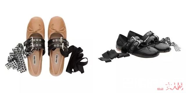 MIUMIU绑带芭蕾舞鞋_这些才是今年最流行的高跟鞋 腿长又显瘦