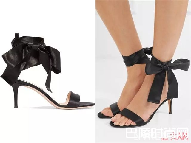 GIANVITO ROSSI缎面绑带高跟鞋_这些才是今年最流行的高跟鞋 腿长又显瘦