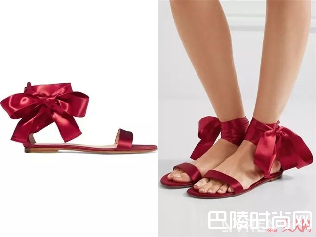 GIANVITO ROSSI缎面绑带高跟鞋_这些才是今年最流行的高跟鞋 腿长又显瘦