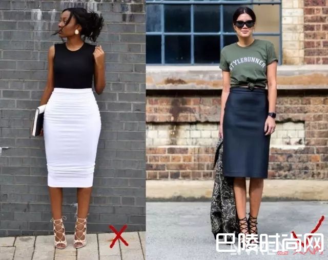 显瘦的直筒半身裙_腿粗有什么错？这几个单品轻松告别大象腿！