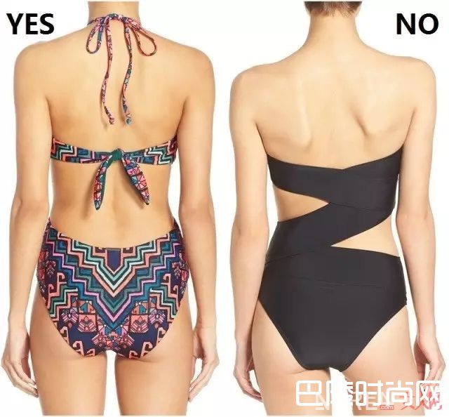 臀部扁平适合什么泳衣_姑娘你的泳衣选错了——针对身形问题教你买泳衣