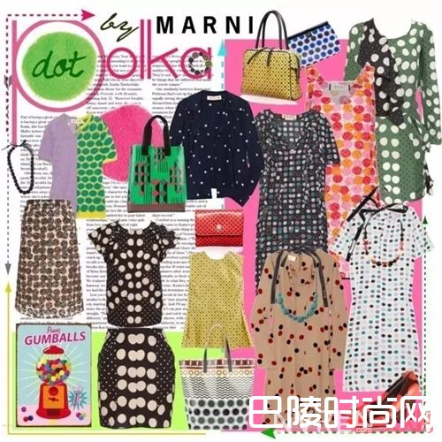 Marni的圆点印花_在这个穿印花的季节 要剁手当然选最经典的！
