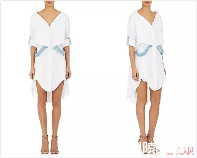 尖头穆勒鞋配收腰衬衫裙_让160变170的穿搭指南 增高垫和P图软件靠边站