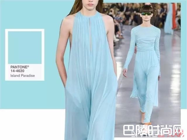 天堂蓝穿搭_草木绿彻底拔草！这几个流行色貌美又好穿