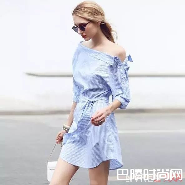 尖头穆勒鞋配收腰衬衫裙_让160变170的穿搭指南 增高垫和P图软件靠边站